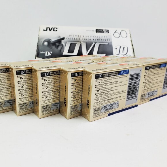JVC MiniDV DVC Video Tapes 10 Pack 60 Minute Blank Cassettes NOS NIB - Picture 9 of 9